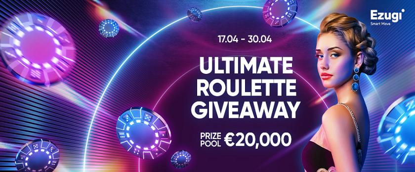 Megapari Ezugi's Ultimate Roulette Giveaway €20,000