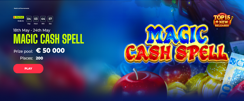 Yoju Casino Magic Cash Spell Tournament €50,000
