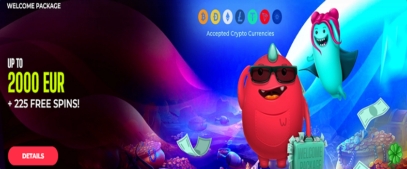Yoju Casino Welcome Package €2,000 or 5 BTC and 225 FS