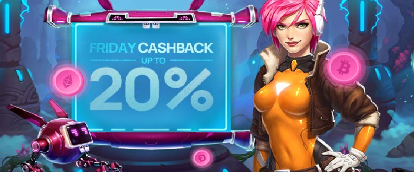 CoinSlotty Offers Cashback of up to 20% on Fridays