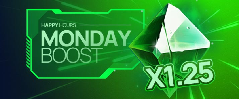 CoinSlotty Monday Boost Promotion