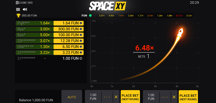 Space XY by BGaming