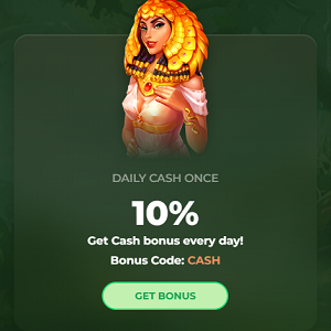 CrocoSlots 10% Daily Cash Promotion