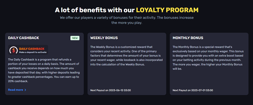 Heatz Loyalty Program Bonuses