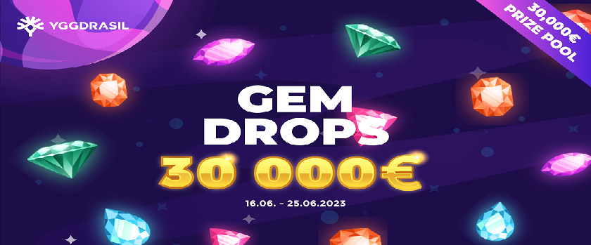 Crashino Gem Drops Promotion €30,000 Prize Pool