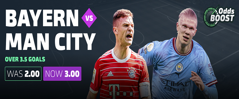 Duelbits Bayern vs. City Over 3.5 Goals Boost