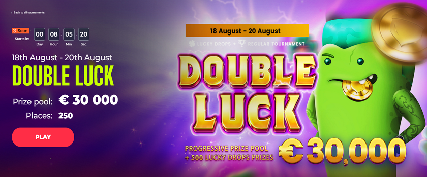 Yoju Casino Double Luck Promotion €30,000 Prize Pool