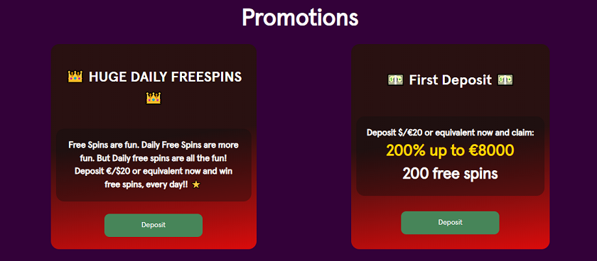 CasinoStriker Bonus Offers and Free Spins