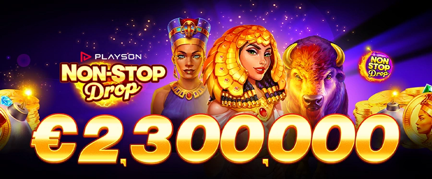 Vegaz Casino Playson's Non-Stop Drop €2,300,000 Prize Pool