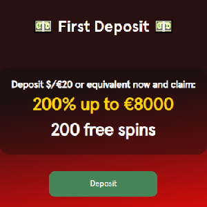 CasinoStriker 200% First Deposit Bonus