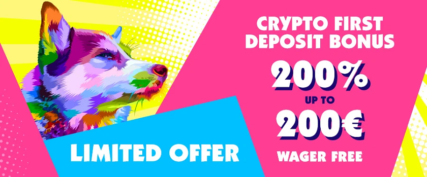 Haz Casino 200% Wager-Free Crypto First Deposit Bonus