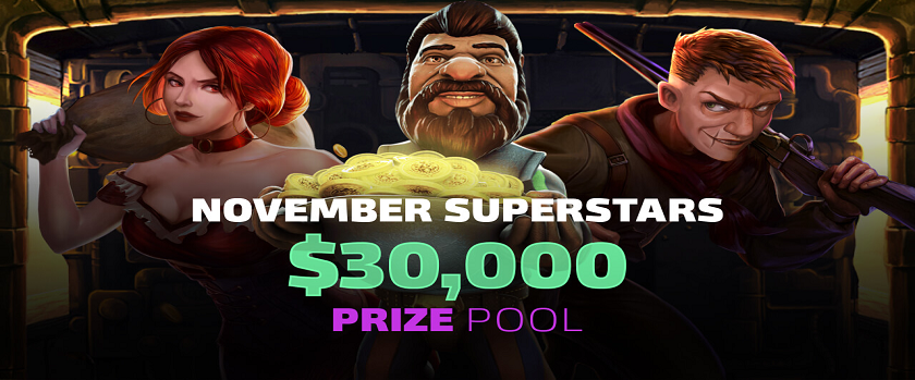 Duelbits November SuperStars Tournament $30,000 Prize Pool