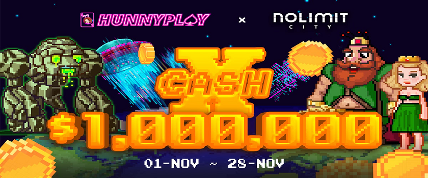 HunnyPlay Cash X November Promotion $100,000 Prize Pool