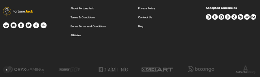 Fortunejack payment options