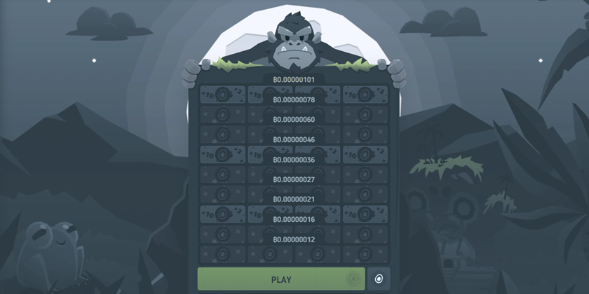 Bitkong casino game