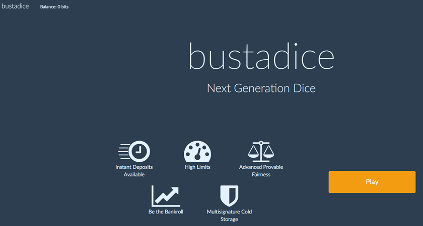 Bustadice Bitcoin Dice site