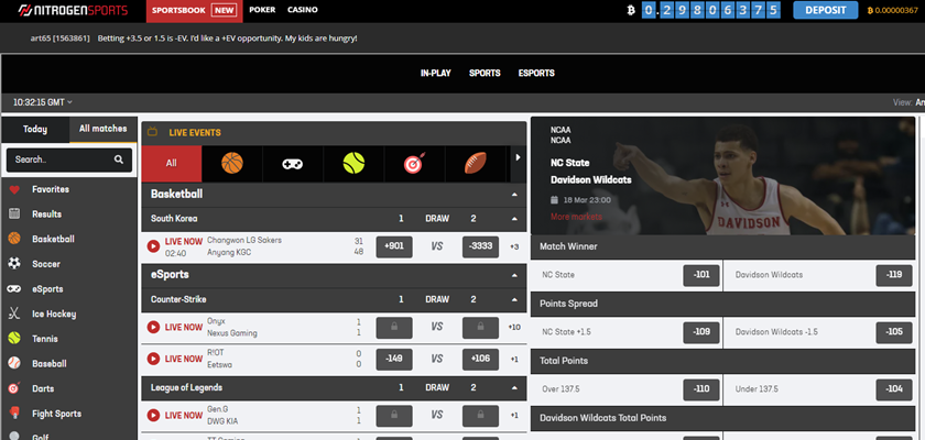 Nitrogensports sports betting