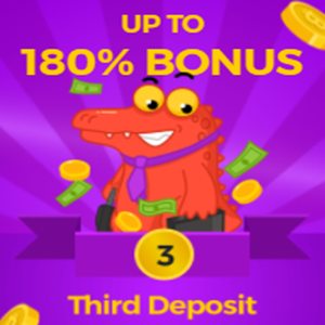 BC.Game 3rd Deposit Bonus up to 180%