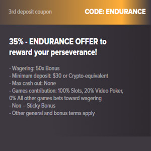 Casinoadrenaline endurance bonus