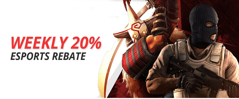 Betonline Weekly 20% Esports Rebate Promo with 20% Cashback