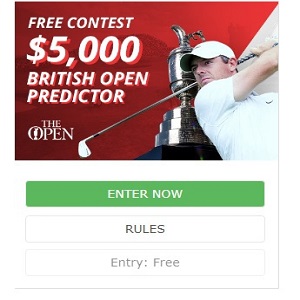 BetOnline British Open Predictor Promo with $5,000 Prize Pool