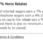 SportsBetting.ag 7% Horse Rebates with 7% Cashback