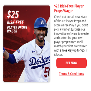 BetOnline $25 Risk-Free Player Props Wager with $25 Cashback