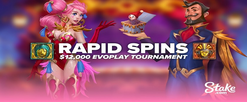 Stake Rapid Spins Evoplay Tournament with $12,000 Prize