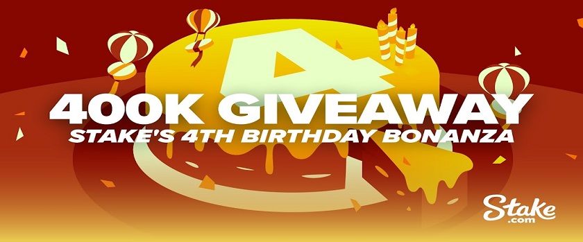 Stake's 4th Birthday $400,000 Giveaway