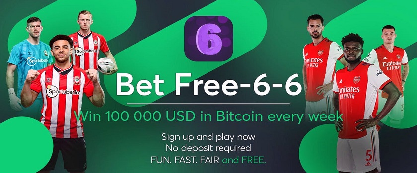 Sportsbet.io 6-6 Free Bet Promo With $100,000 Prize