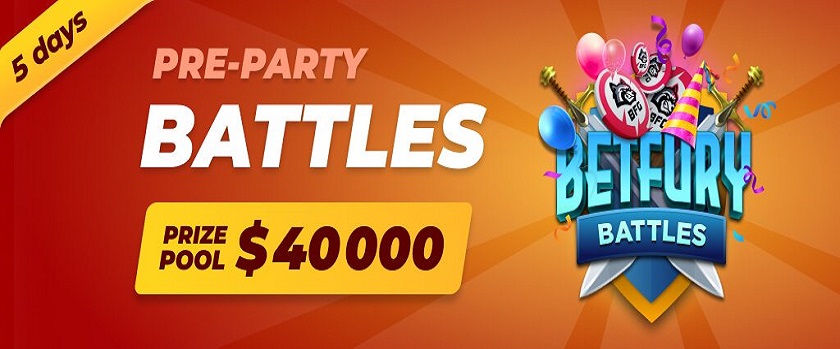 BetFury Pre-party Birthday Battles with $40,000 Prize Pool