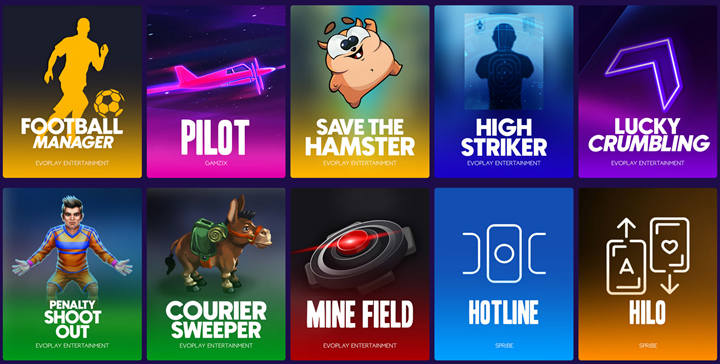 Provably Fair Games at Crashino