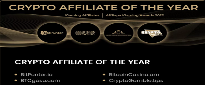 Bitpunter.io Nominated "Crypto Affiliate of the Year" by AffPapa