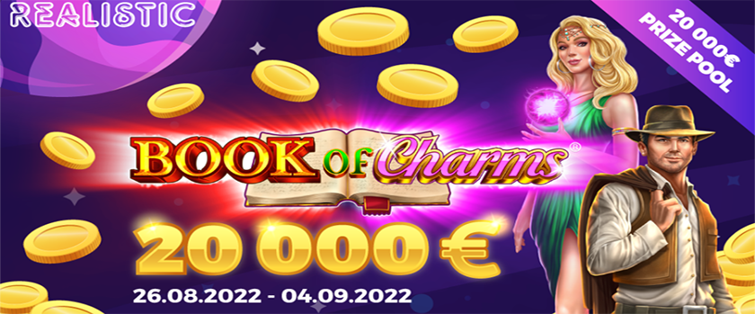 Crashino Book of Charms Draw Rewards up to €1,000