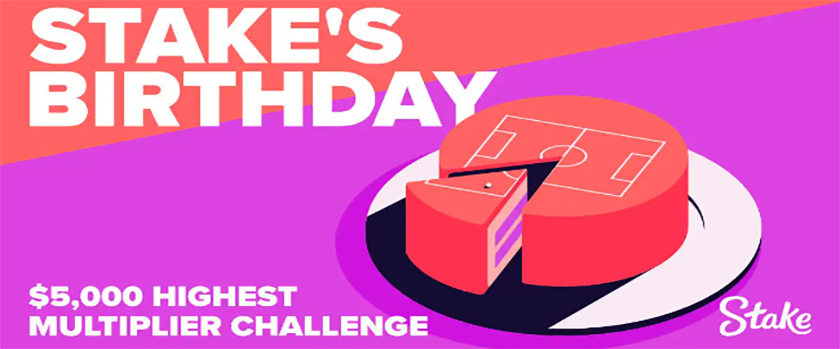 Stake’s Birthday Challenge with a $5,000 Prize Pool
