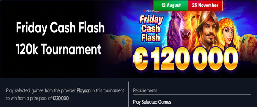 Bitcoin.com Games Friday Cash Flash Rewards up to €3,000