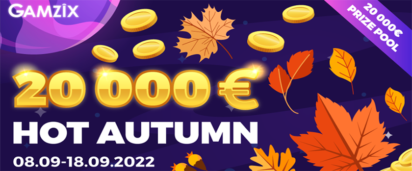 Crashino Hot Autumn Tournament Rewards up to €1,000