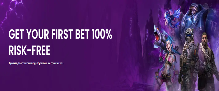 Trustdice 100% Risk-Free First Bet Promotion for Esports