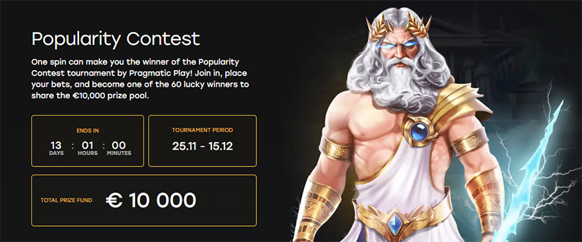 Fairspin Popularity Contest with a €10,000 Prize Pool