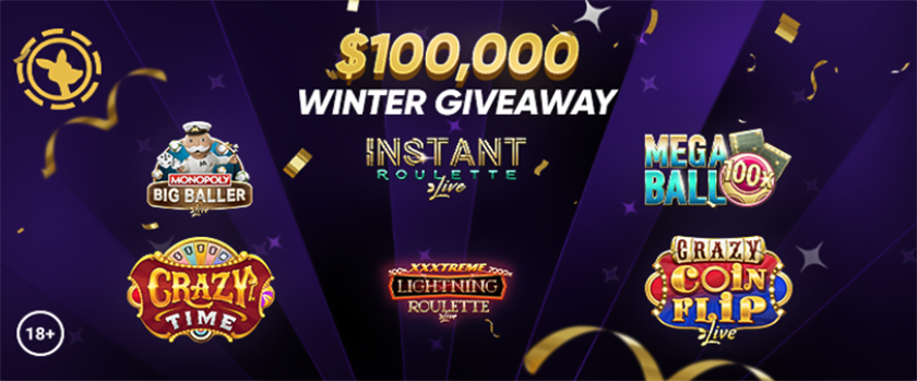 Roobet Winter Giveaway with a $100,000 Prize Pool