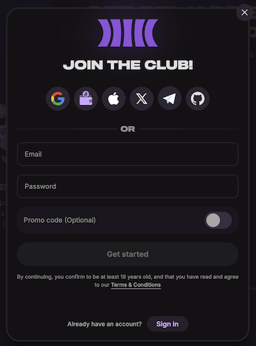 Cloudbet Registration
