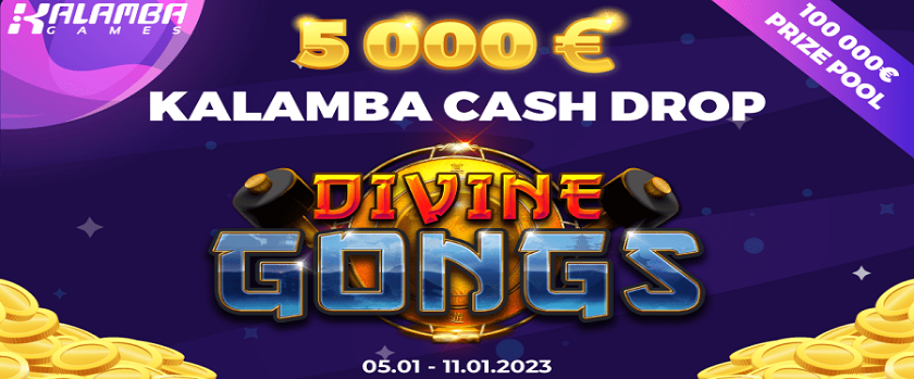 Crashino Kalamba Cash Drop Promotion €5,000 Prize Pool