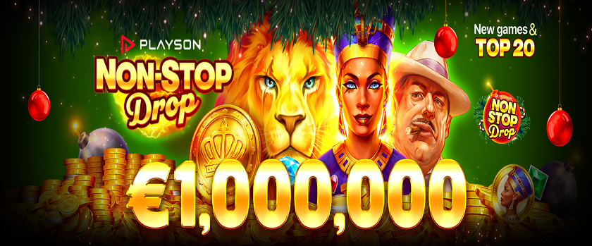 Chipstars.bet Playson Non-Stop Drop €1,000,000 Prize Pool