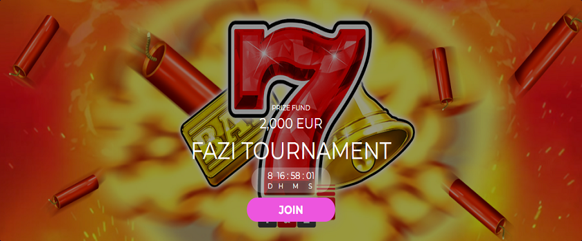 Crashino Fazi Tournament with a €2,000 Prize Pool