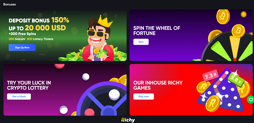 Richy Casino Bonus Offers and Free Bitcoin