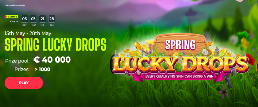 Yoju Casino Spring Lucky Drops €40,000 Prize Pool