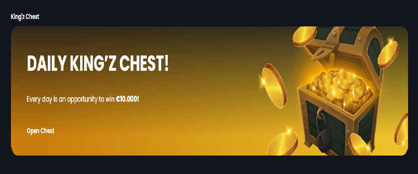 BitKingz King'z Chest Rewards up to €10,000 Daily