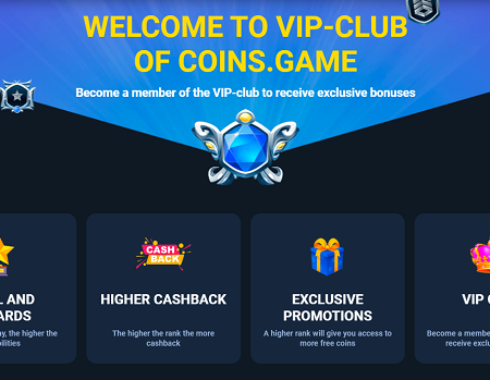 Coins.Game VIP Club Bonuses