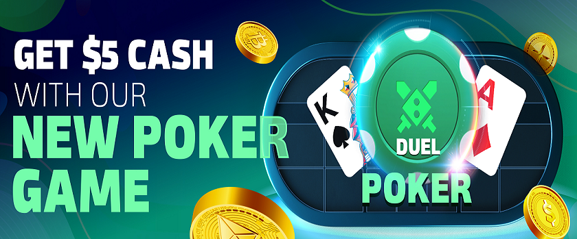 Duelbits Duel Poker Promotion Rewards $5 Wager-Free Bonus