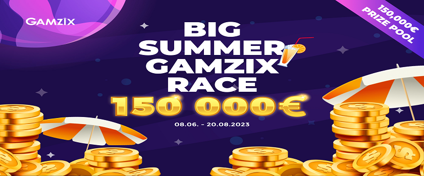 Crashino Big Summer Gamzix Race €150,000 Prize Pool